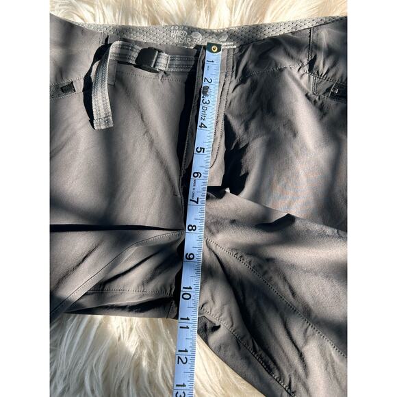 Mountain Hardwear Women's Cargo Shorts‎ Belt Waist Buckle Outdoor Gray Size 8 - Picture 8 of 9